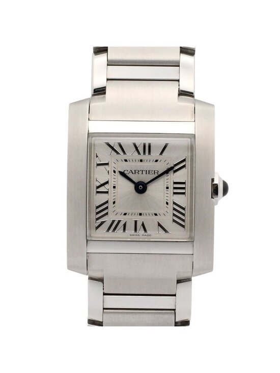 Cartier Watch Tank Francaise SM Silver Stainless Steel main image 11